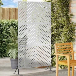vidaXL Écran de confidentialité Gris 100 x 50 x 180 cm Acier