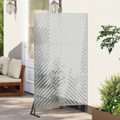 vidaXL Écran de confidentialité Gris 100 x 50 x 180 cm Acier