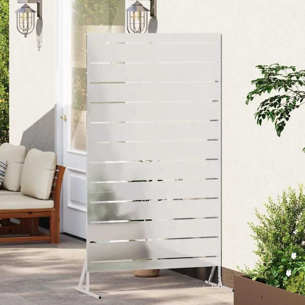 vidaXL Écran de confidentialité Gris 100 x 50 x 180 cm Acier
