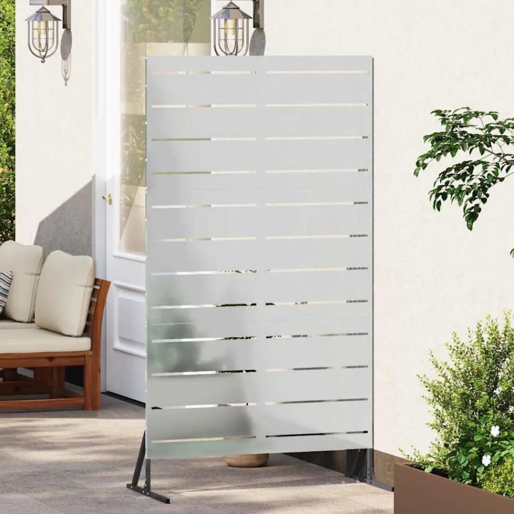 vidaXL Écran de confidentialité Gris 100 x 50 x 180 cm Acier