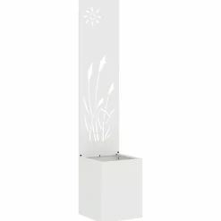 Décorations-vidaXL Écran de confidentialité de jardin Fretwork 32 x 150 cm Blanc