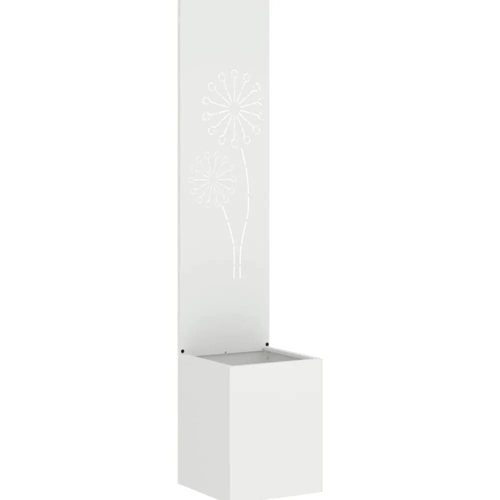 Décorations-vidaXL Écran de confidentialité de jardin Fretwork 32 x 150 cm Blanc