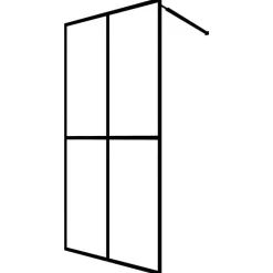 vidaXL Écran de douche Verre trempé dépoli 80x195 cm