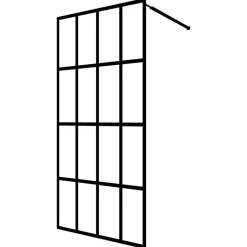 vidaXL Écran de douche Verre trempé dépoli 80x195 cm
