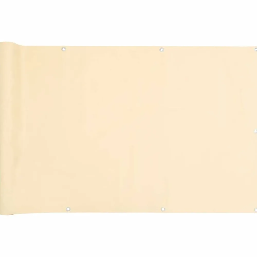 Clôtures & Barrières-vidaXL Écran d'intimité de balcon crème 300x75 cm PVC Crème