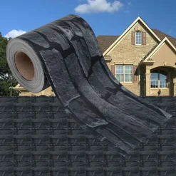 vidaXL Écran d'intimité de jardin PVC 35x0,19m Gris d'aspect de pierre