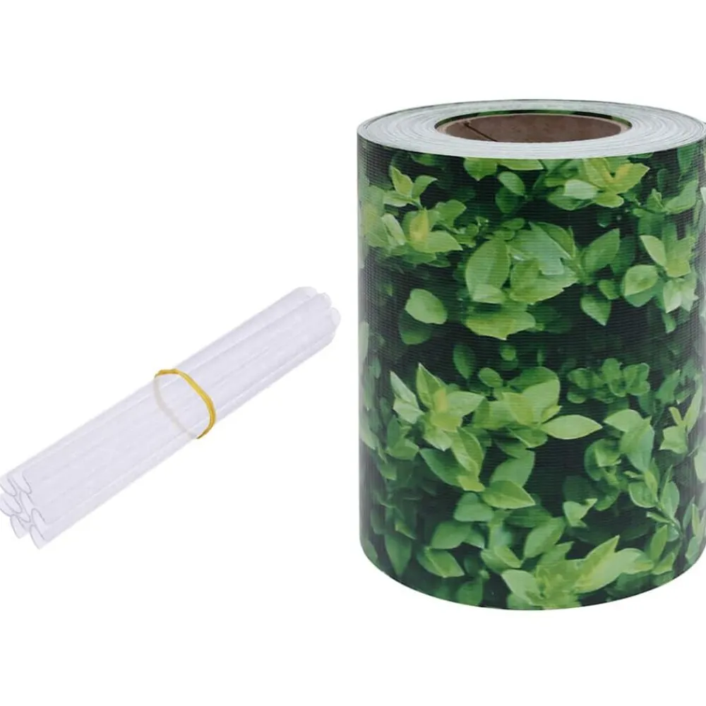 Clôtures & Barrières-vidaXL Écran d'intimité de jardin PVC 35x0,19 m Vert Motif de feuille