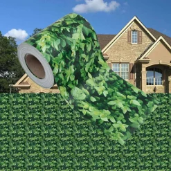 Clôtures & Barrières-vidaXL Écran d'intimité de jardin PVC 35x0,19 m Vert Motif de feuille
