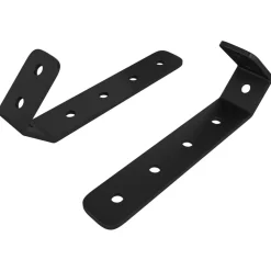 Accessoires De Quincaillerie-vidaXL Crochets 2 pcs Noir M5 x 110 mm Fer