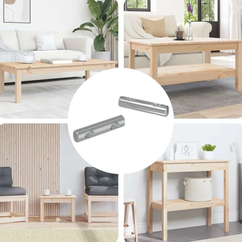 vidaXL Écrou 2 pcs Zincé 60 x 12 mm Fer