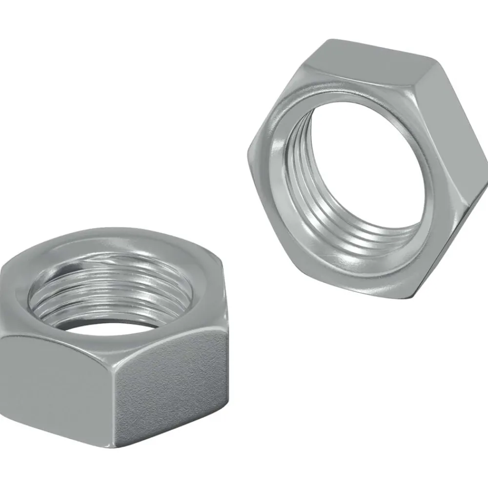 Accessoires De Quincaillerie-vidaXL Écrou Hexagonal 2 pcs Argenté M6 Métал