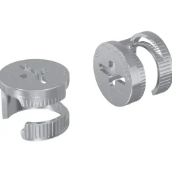 Accessoires De Quincaillerie-vidaXL Écrous à Verrou à Came 2 pcs Argenté 12 x 10 mm Métал