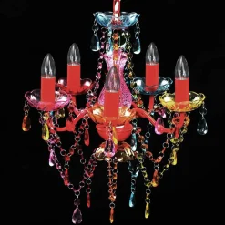 Luminaires-vidaXL Crystal Light 5 Ampoules Multicolore