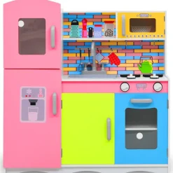 vidaXL Cuisine en jouet pour enfants MDF 80x30x85 cm Multicolore