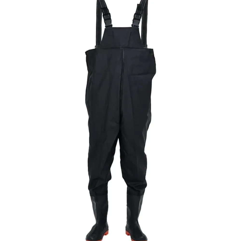 Loisirs De Plein Air-vidaXL Cuissardes avec bottes taille 45 Noir