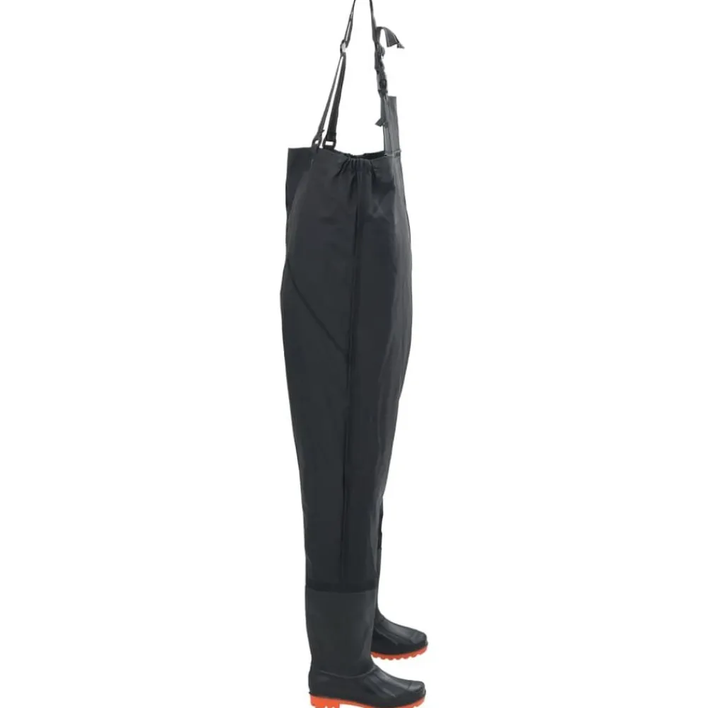 Loisirs De Plein Air-vidaXL Cuissardes avec bottes taille 45 Noir