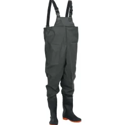 Loisirs De Plein Air-vidaXL Cuissardes avec bottes taille 46 Vert foncé