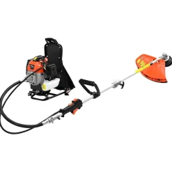 Accessoires D'Outils-vidaXL Débroussailleuse sac à dos conception orange 52 cc 1,45 kW