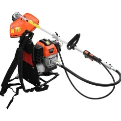 Accessoires D'Outils-vidaXL Débroussailleuse sac à dos conception orange 52 cc 1,45 kW