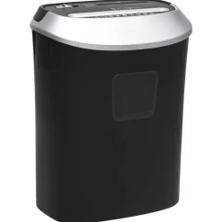 Fournitures De Bureau-vidaXL Déchiqueteuse de papier 10 feuilles à coupe transversale Noir