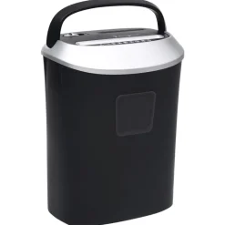 Fournitures De Bureau-vidaXL Déchiqueteuse de papier 10 feuilles à coupe transversale Noir