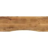 vidaXL Dessus de bureau avec courbe 160x50x2,5 cm manguier massif brut