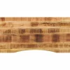 vidaXL Dessus de bureau avec courbe 110x50x2,5 cm manguier massif brut