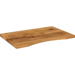 Accessoires Pour Tables-vidaXL Dessus de bureau avec courbe 90x50x2,5 cm manguier massif brut