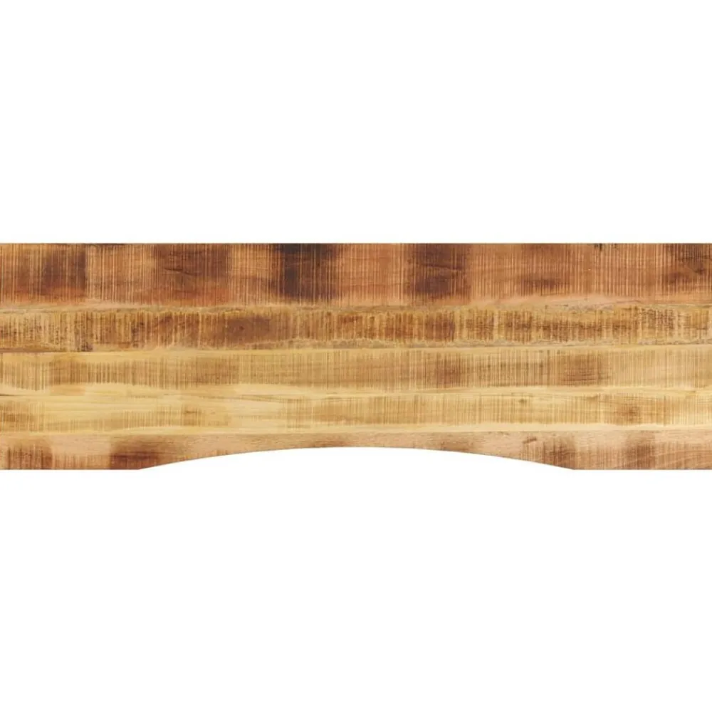 vidaXL Dessus de bureau avec courbe 160x50x2,5 cm manguier massif brut