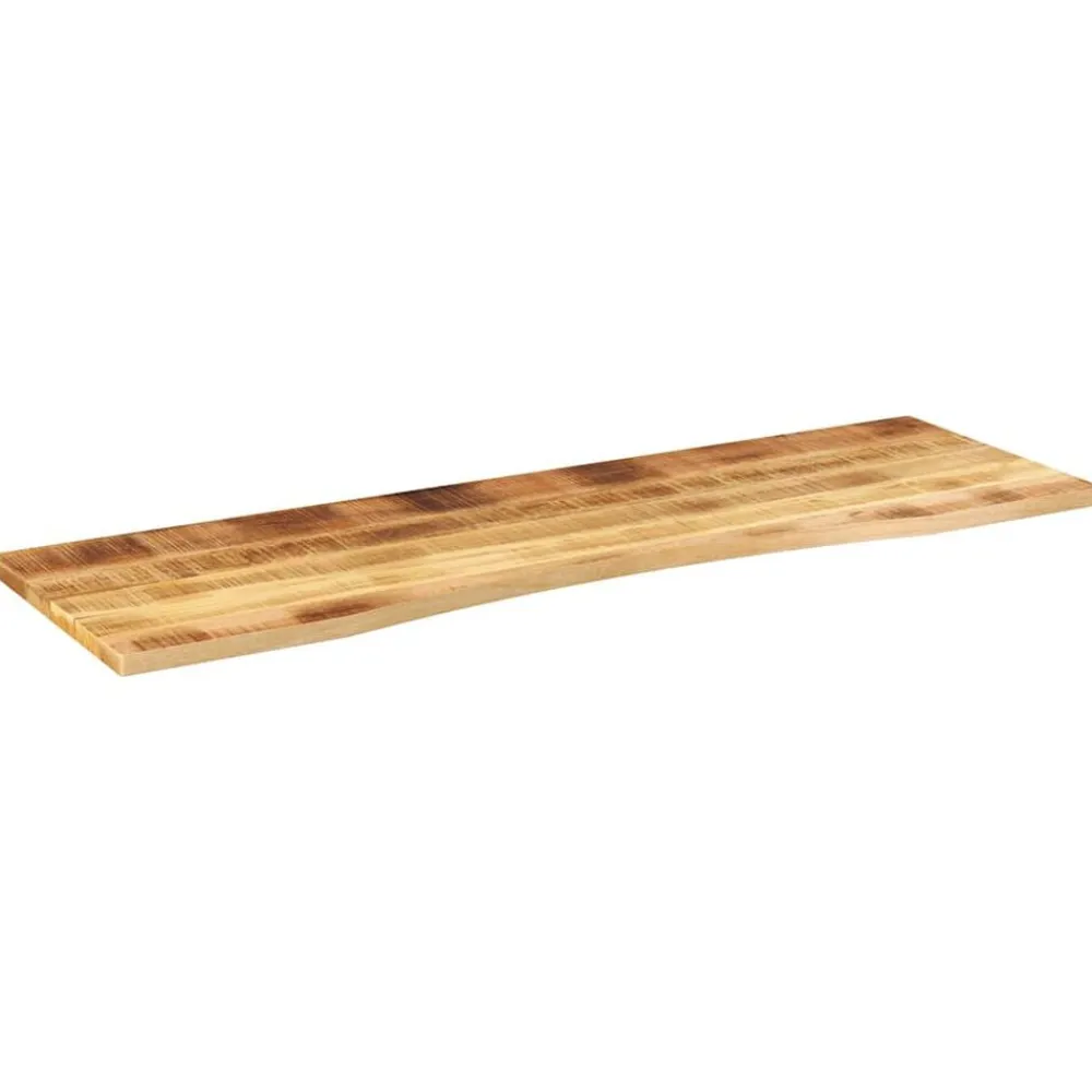 vidaXL Dessus de bureau avec courbe 160x50x2,5 cm manguier massif brut