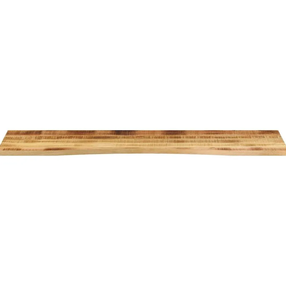 vidaXL Dessus de bureau avec courbe 160x50x2,5 cm manguier massif brut