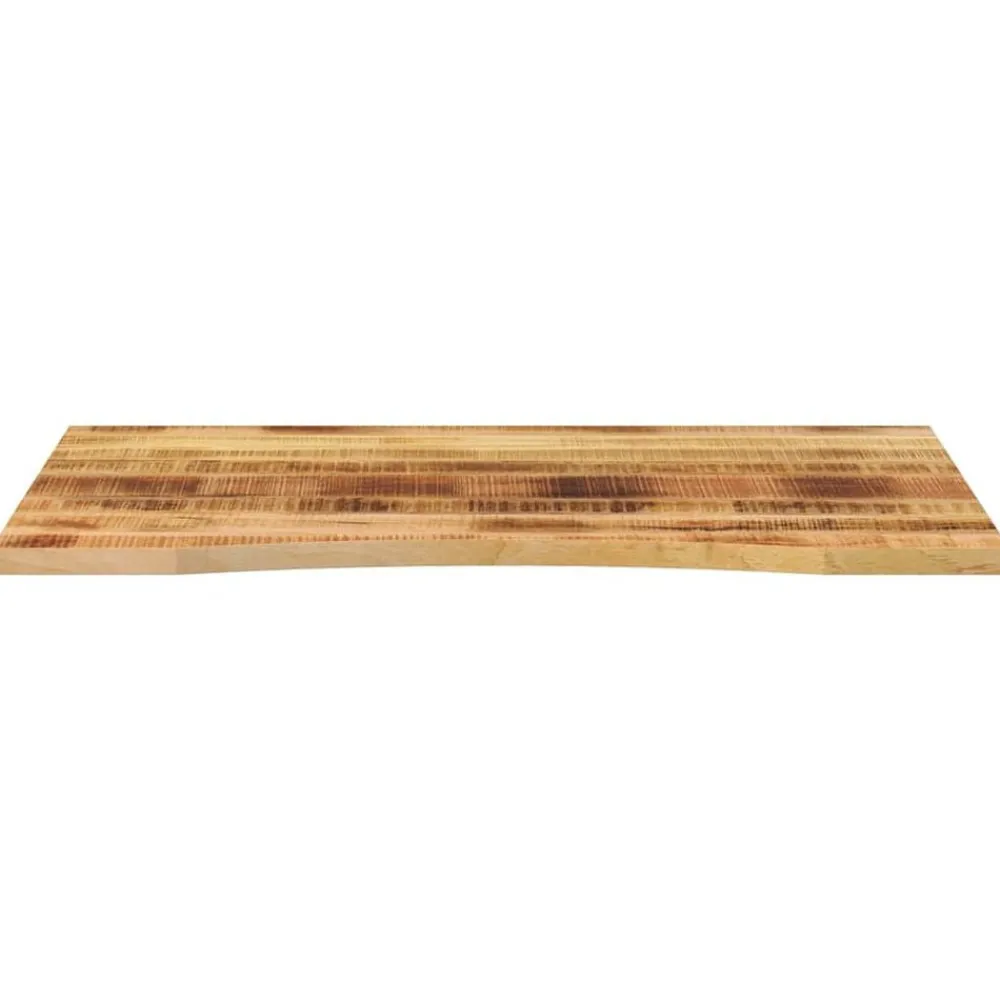 Accessoires Pour Tables-vidaXL Dessus de bureau avec courbe 100x80x2,5 cm manguier massif brut