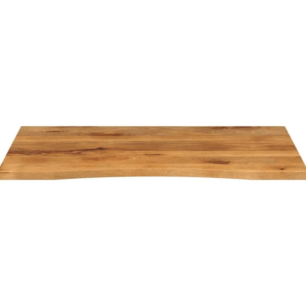Accessoires Pour Tables-vidaXL Dessus de bureau avec courbe 110x80x2,5 cm manguier massif brut