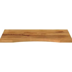 vidaXL Dessus de bureau avec courbe 80x50x2,5 cm manguier massif brut
