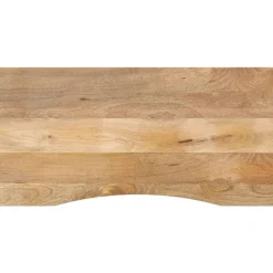Accessoires Pour Tables-vidaXL Dessus de bureau avec courbe 140x60x2,5 cm manguier massif brut
