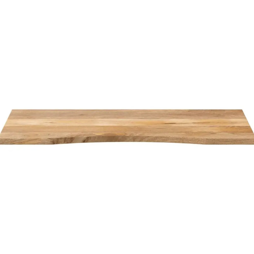 Accessoires Pour Tables-vidaXL Dessus de bureau avec courbe 140x60x2,5 cm manguier massif brut