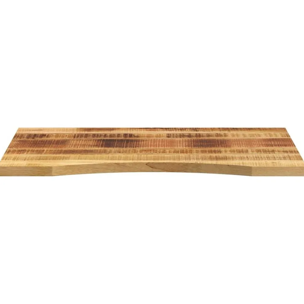 Accessoires Pour Tables-vidaXL Dessus de bureau avec courbe 80x50x2,5 cm manguier massif brut