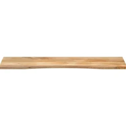vidaXL Dessus de bureau avec courbe 160x50x2,5 cm manguier massif brut