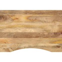 Accessoires Pour Tables-vidaXL Dessus de bureau avec courbe 90x50x2,5 cm manguier massif brut
