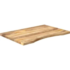 Accessoires Pour Tables-vidaXL Dessus de bureau avec courbe 80x50x2,5 cm manguier massif brut