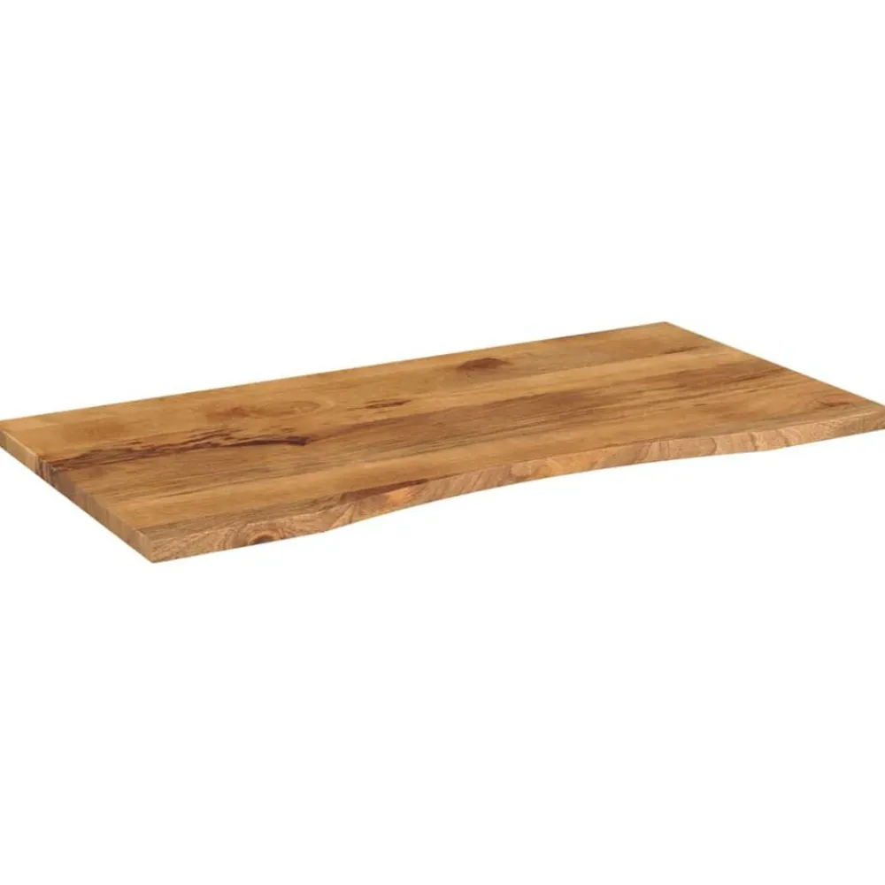 Accessoires Pour Tables-vidaXL Dessus de bureau avec courbe 140x50x2,5 cm manguier massif brut