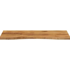 vidaXL Dessus de bureau avec courbe 120x50x2,5 cm manguier massif brut