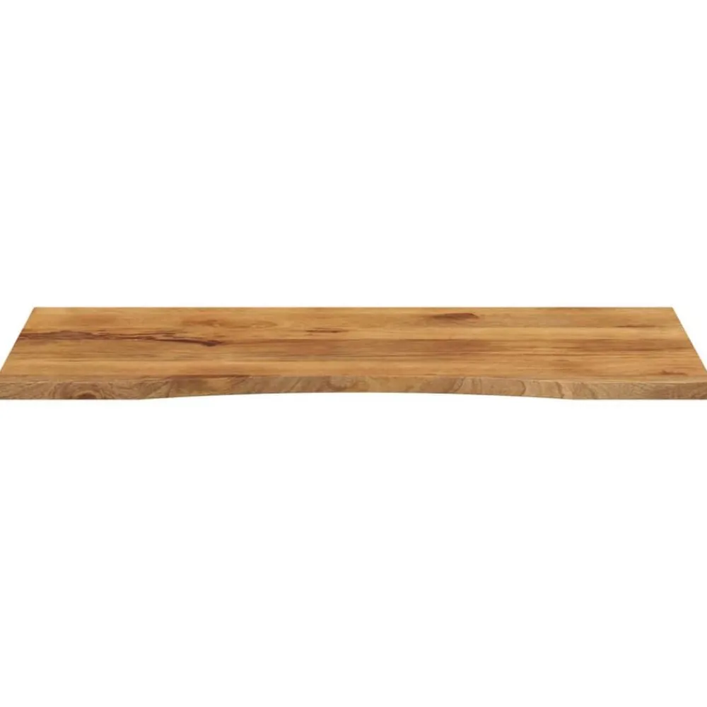 vidaXL Dessus de bureau avec courbe 120x50x2,5 cm manguier massif brut