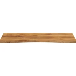 vidaXL Dessus de bureau avec courbe 120x60x2,5 cm manguier massif brut
