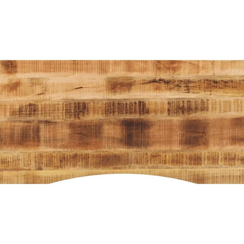 vidaXL Dessus de bureau avec courbe 120x60x2,5 cm manguier massif brut