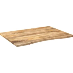 Accessoires Pour Tables-vidaXL Dessus de bureau avec courbe 110x80x2,5 cm manguier massif brut