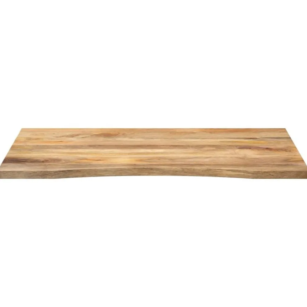 Accessoires Pour Tables-vidaXL Dessus de bureau avec courbe 110x80x2,5 cm manguier massif brut