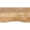 vidaXL Dessus de bureau avec courbe 140x50x2,5 cm manguier massif brut