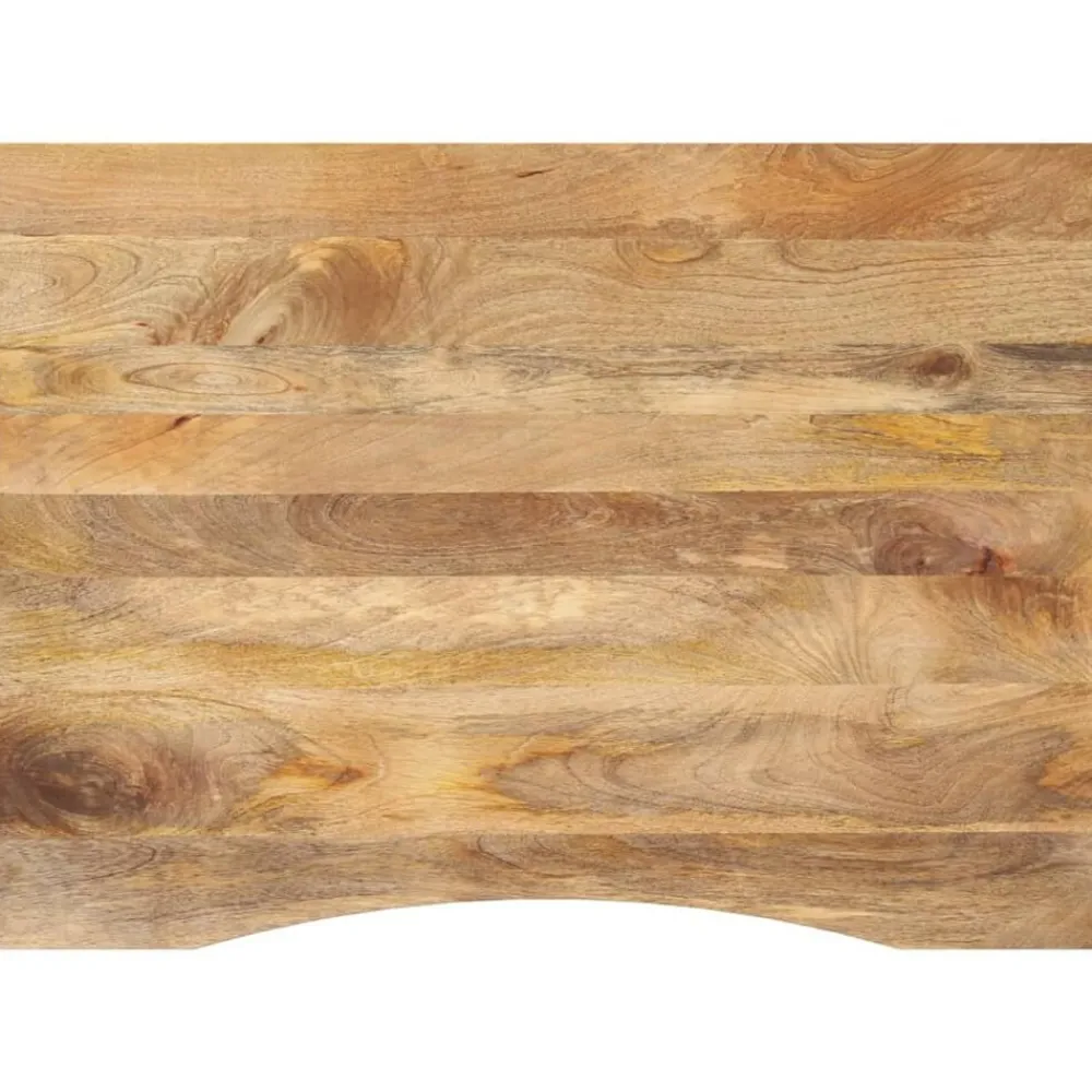 Accessoires Pour Tables-vidaXL Dessus de bureau avec courbe 100x80x2,5 cm manguier massif brut