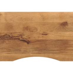 Accessoires Pour Tables-vidaXL Dessus de bureau avec courbe 80x60x2,5 cm manguier massif brut
